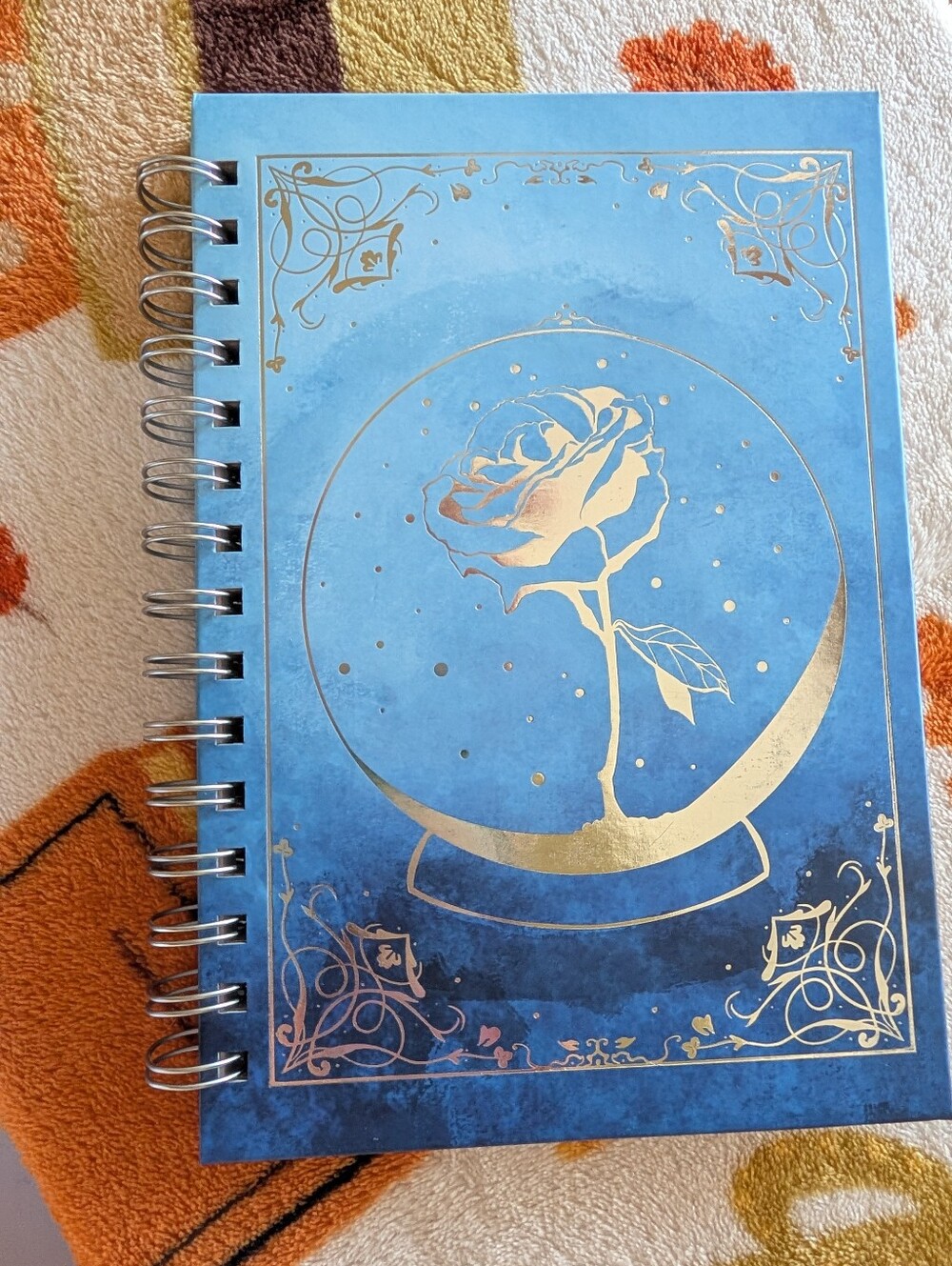 Fairyloot Wintersong Blue Spiral-Bound Notebook With Silver Foil